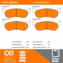 MPA 1000-0881M QB Semi-Metallic Brake Pads