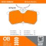 MPA 1000-0886M QB Semi-Metallic Brake Pads