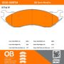 MPA 1000-0897M QB Semi-Metallic Brake Pads