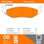 MPA 1000-0898M QB Semi-Metallic Brake Pads