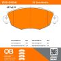 MPA 1000-0910M QB Semi-Metallic Brake Pads