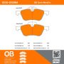 MPA 1000-0939M QB Semi-Metallic Brake Pads