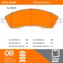 MPA 1000-1019M QB Semi-Metallic Brake Pads