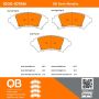 MPA 1000-1076M QB Semi-Metallic Brake Pads
