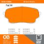 MPA 1000-1105M QB Semi-Metallic Brake Pads