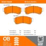 MPA 1000-1164M QB Semi-Metallic Brake Pads
