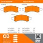 MPA 1000-1169AM QB Semi-Metallic Brake Pads