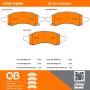 MPA 1000-1169M QB Semi-Metallic Brake Pads