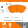 MPA 1000-1184M QB Semi-Metallic Brake Pads