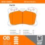 MPA 1000-1282M QB Semi-Metallic Brake Pads