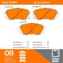 MPA 1000-1295M QB Semi-Metallic Brake Pads