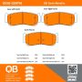 MPA 1000-1297M QB Semi-Metallic Brake Pads