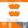 MPA 1000-1308M QB Semi-Metallic Brake Pads