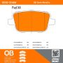 MPA 1000-1314M QB Semi-Metallic Brake Pads