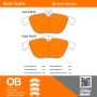 MPA 1000-1341M QB Semi-Metallic Brake Pads