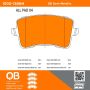MPA 1000-1386M QB Semi-Metallic Brake Pads