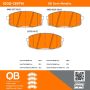 MPA 1000-1397M QB Semi-Metallic Brake Pads