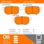 MPA 1000-1423M QB Semi-Metallic Brake Pads