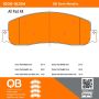 MPA 1000-1631M QB Semi-Metallic Brake Pads