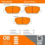 MPA 1000-1679M QB Semi-Metallic Brake Pads