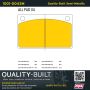 MPA 1001-0043M Quality-Built Premium Semi-Metallic Brake Pads