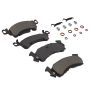 MPA 1001-0052AM Quality-Built Premium Semi-Metallic Brake Pads w/ Hardware