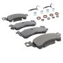 MPA 1001-0052M Quality-Built Premium Semi-Metallic Brake Pads w/ Hardware