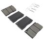 MPA 1001-0135M Quality-Built Premium Semi-Metallic Brake Pads w/ Hardware