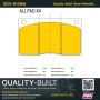 MPA 1001-0135M Quality-Built Premium Semi-Metallic Brake Pads w/ Hardware