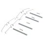 MPA 1001-0135M Quality-Built Premium Semi-Metallic Brake Pads w/ Hardware