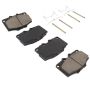 MPA 1001-0137M Quality-Built Premium Semi-Metallic Brake Pads w/ Hardware