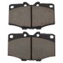 MPA 1001-0137M Quality-Built Premium Semi-Metallic Brake Pads w/ Hardware
