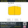 MPA 1001-0145M Quality-Built Premium Semi-Metallic Brake Pads