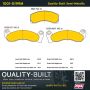 MPA 1001-0199M Quality-Built Premium Semi-Metallic Brake Pads w/ Hardware