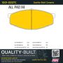 MPA 1001-0207C Quality-Built Premium Ceramic Brake Pads w/ Hardware