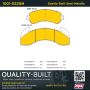 MPA 1001-0225M Quality-Built Premium Semi-Metallic Brake Pads