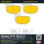 MPA 1001-0272C Quality-Built Premium Ceramic Brake Pads w/ Hardware