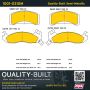 MPA 1001-0310M Quality-Built Premium Semi-Metallic Brake Pads w/ Hardware