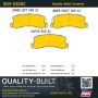 MPA 1001-0325C Quality-Built Premium Ceramic Brake Pads w/ Hardware