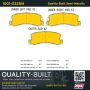 MPA 1001-0325M Quality-Built Premium Semi-Metallic Brake Pads w/ Hardware