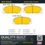 MPA 1001-0334C Quality-Built Premium Ceramic Brake Pads w/ Hardware