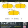 MPA 1001-0334M Quality-Built Premium Semi-Metallic Brake Pads w/ Hardware