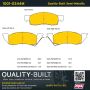 MPA 1001-0344M Quality-Built Premium Semi-Metallic Brake Pads