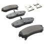 MPA 1001-0353M Quality-Built Premium Semi-Metallic Brake Pads w/ Hardware