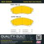 MPA 1001-0353M Quality-Built Premium Semi-Metallic Brake Pads w/ Hardware