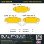 MPA 1001-0354M Quality-Built Premium Semi-Metallic Brake Pads w/ Hardware