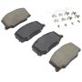 MPA 1001-0356C Quality-Built Premium Ceramic Brake Pads w/ Hardware