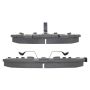 MPA 1001-0368M Quality-Built Premium Semi-Metallic Brake Pads w/ Hardware