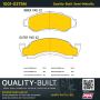 MPA 1001-0375M Quality-Built Premium Semi-Metallic Brake Pads w/ Hardware