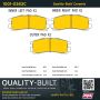 MPA 1001-0383C Quality-Built Premium Ceramic Brake Pads w/ Hardware
